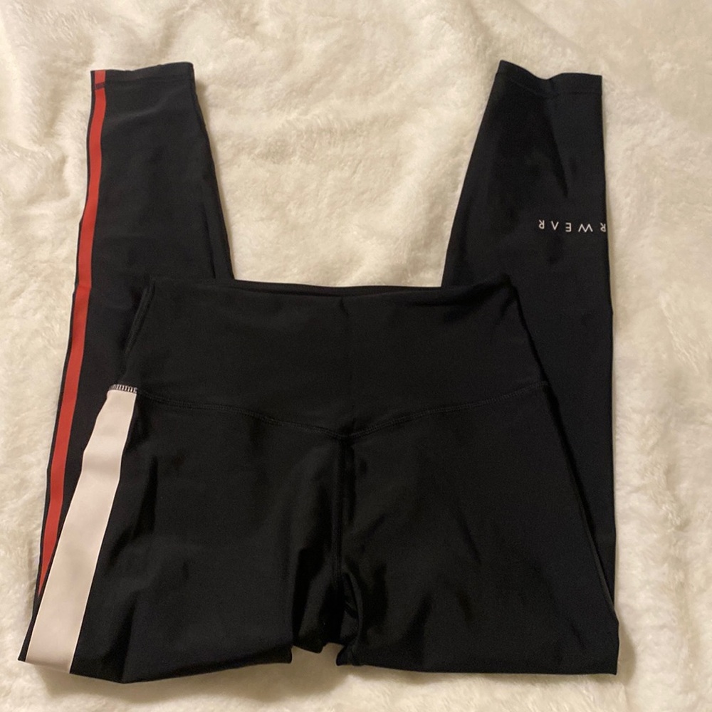 Black and Red Women's Athletic Leggings